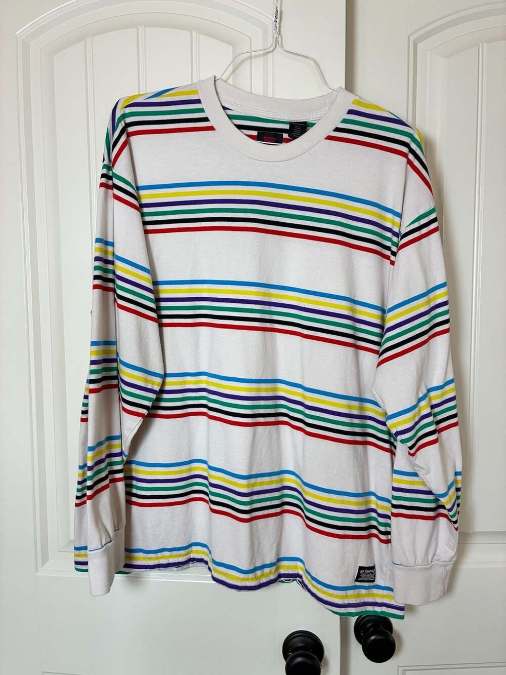 Levi's Skateboarding Graphic Box Long Sleeve Striped T-Shirt Multi-Color XL